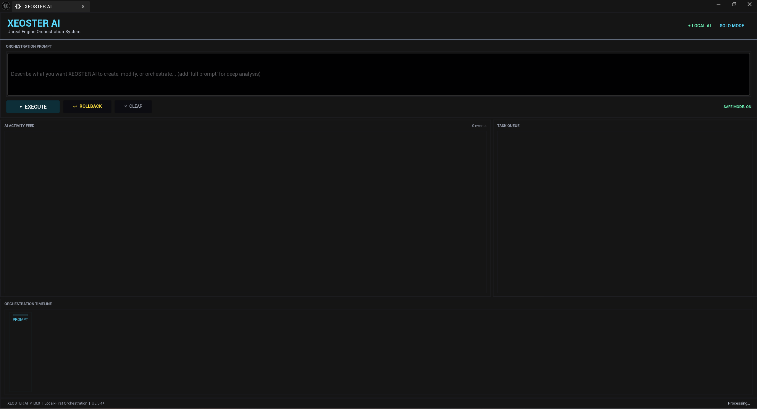 XEOSTER AI Interface
